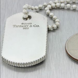 tiffany and co mens dog tag necklace 